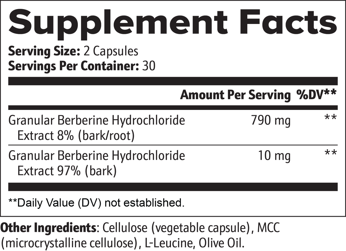 Berberine Metabolic Support
