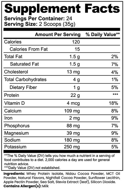 Advanced 100% Whey Protein Isolate (Savage Cacao)