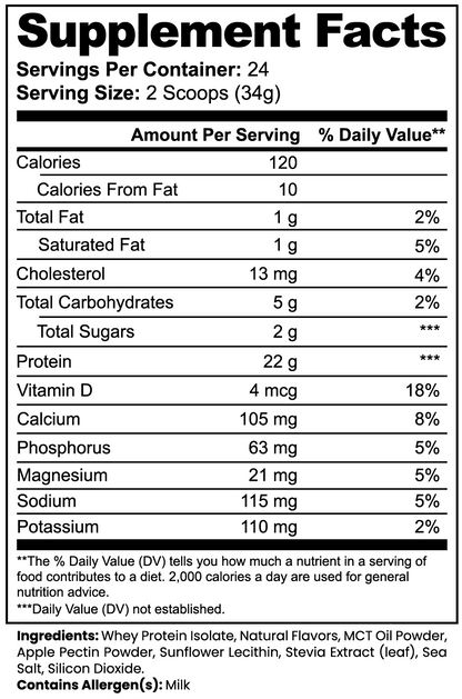 Advanced 100% Whey Protein Isolate (Vanilla Gorilla)