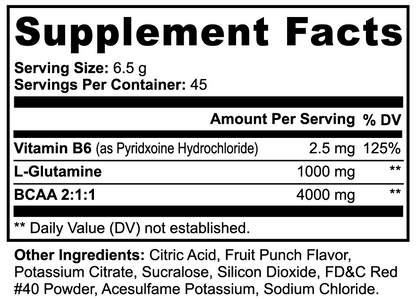 Post-Workout Powder with BCAA (Fruit Punch)